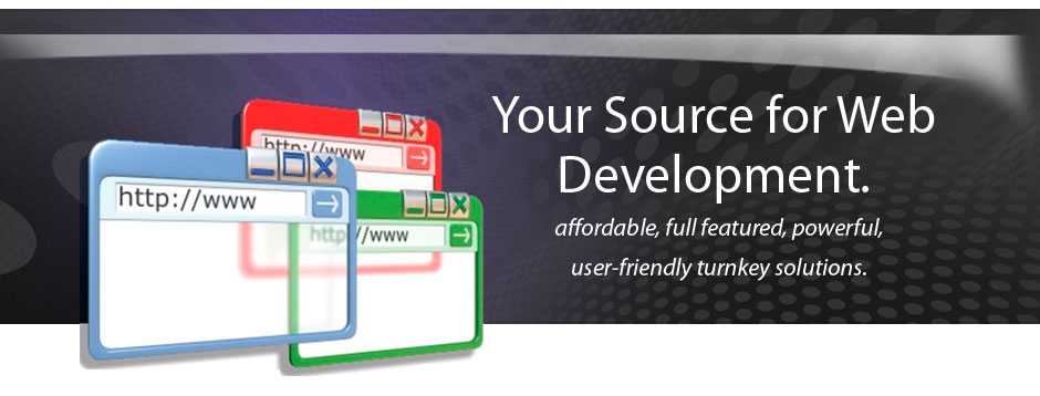 web development logo and information